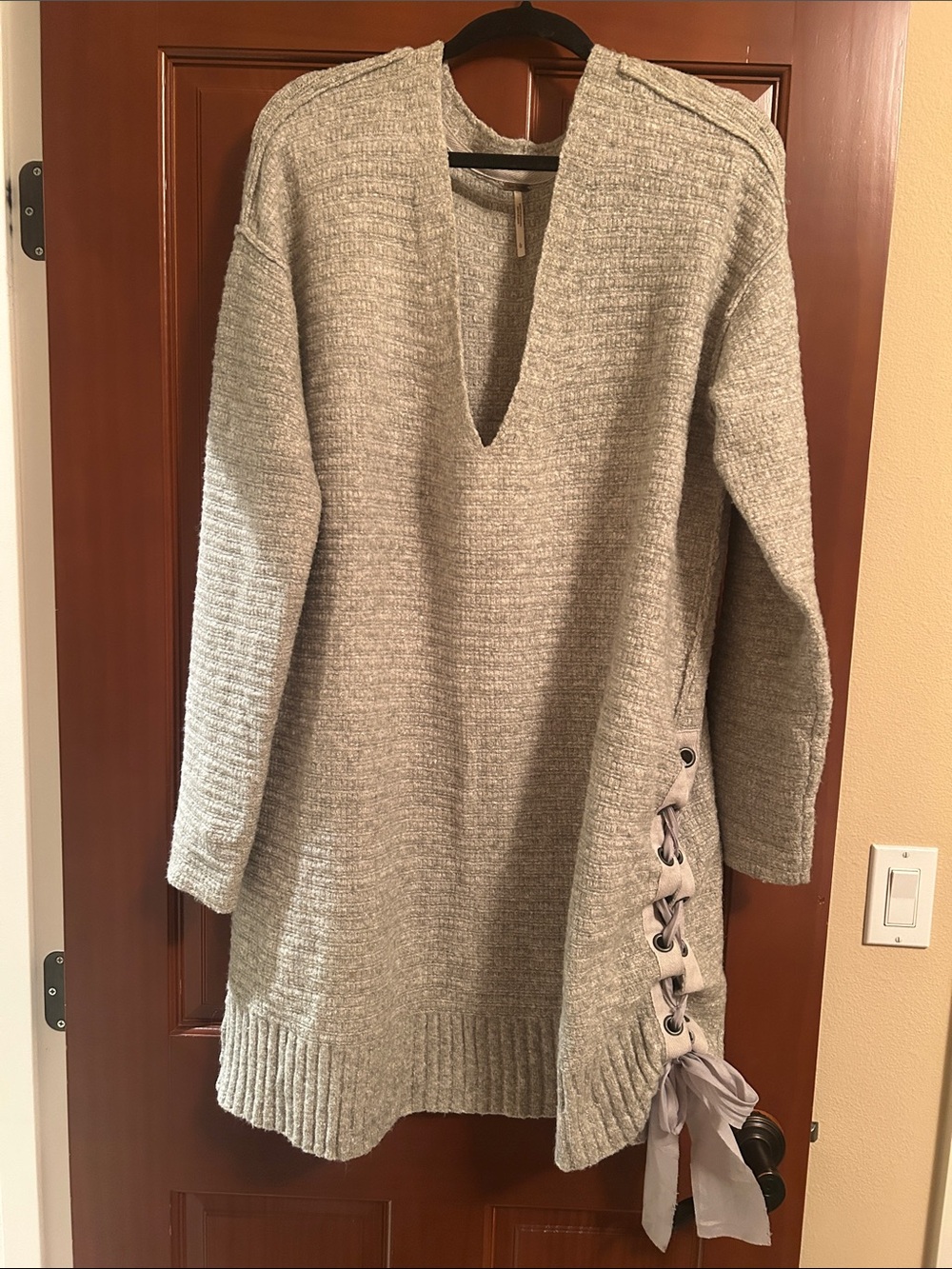 Side Tie Sweater Dress